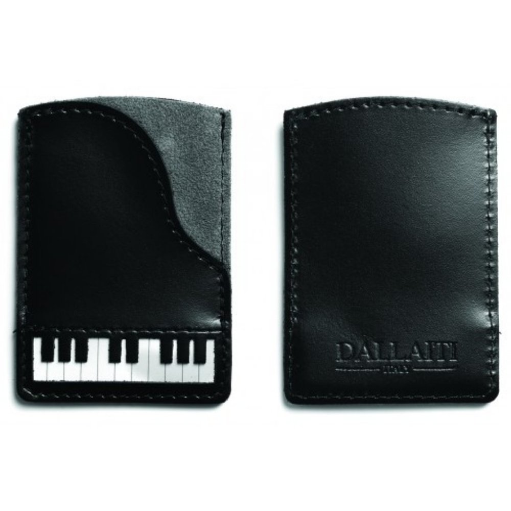 Leather and Sued Piano Credit Card Case